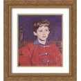 thumbnail image 1 of Viktor Vasnetsov 2x Matted 20x22 Gold Ornate Framed Art Print 'Portrait of Vladimir Vasnetsov, the Artist`s Son', 1 of 2