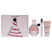 Viktor & Rolf Flowerbomb , 3 Pc Gift Set 1.7oz EDP Spray, 1.7oz Body Lotion, 10ml EDP Spray