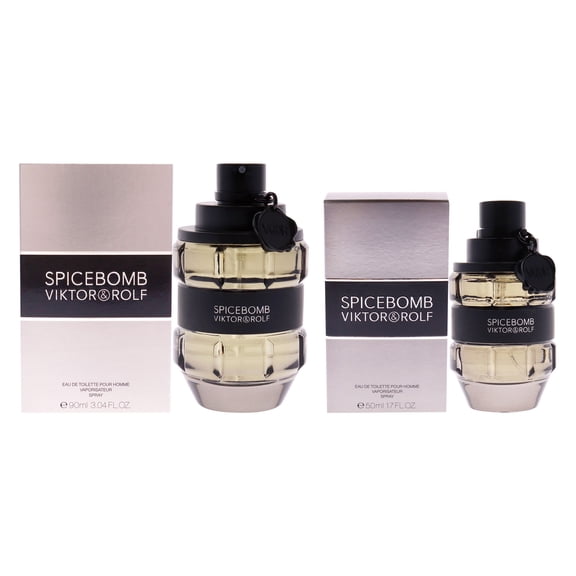 Viktor and Rolf Spicebomb 2 Pc Kit - 3.04oz EDT Spray, 1.7 oz EDT Spray