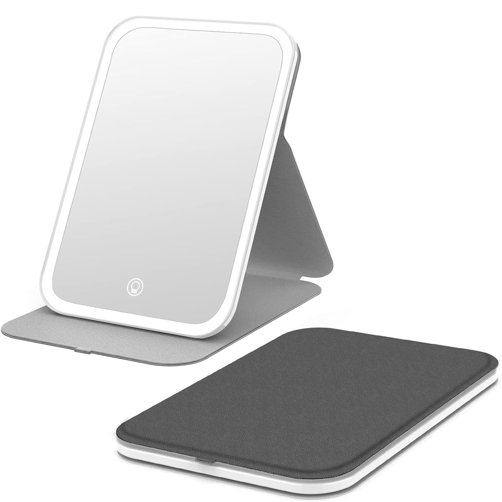Vikudy Blowout Prices Black Luminous Mirror Travel Makeup 8"*5.4