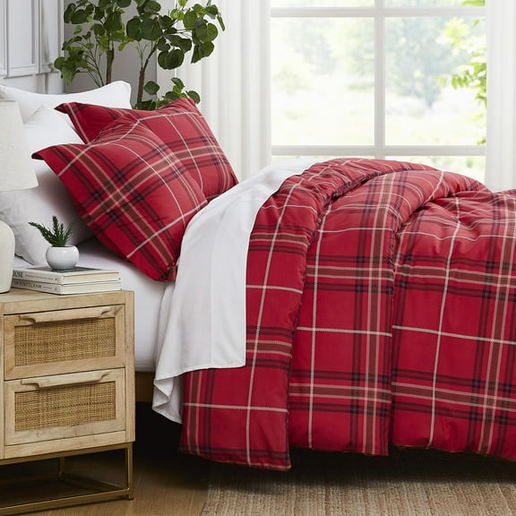 Vilano Plaid Printed Comforter Set by SouthShore Fine Linens