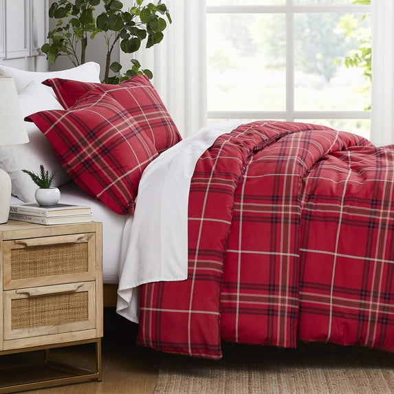 Vilano Plaid Printed Duvet Cover Set by SouthShore Fine Linens