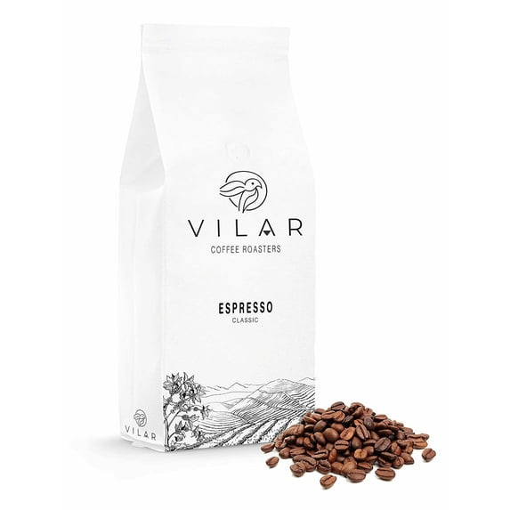 Vilar Classic Espresso Blend - 1 kg ( 2.204 lbs ) Bag of Fresh Roasted Espresso Coffee Beans , Medium Roast , Whole Bean