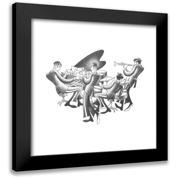 Vilar, Roger 15x15 Black Modern Framed Museum Art Print Titled - Cool Quartet