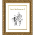 thumbnail image 1 of Vilar, Roger 26x32 Gold Ornate Wood Framed with Double Matting Museum Art Print Titled - Lets Do Cocktails!, 1 of 4