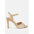 thumbnail image 1 of Vilasta Raffia Square Toe Stiletto Heels, 1 of 9