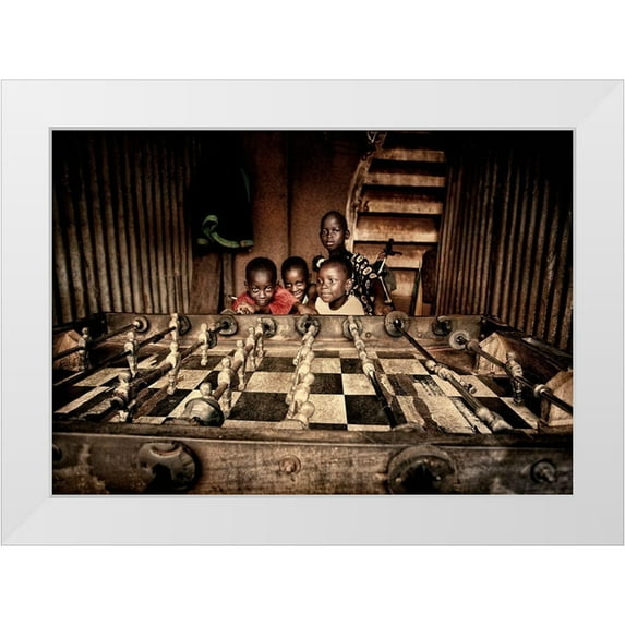 Vilches, Manuel 24x18 White Modern Wood Framed Museum Art Print Titled - Futbolin