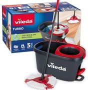 Vileda Easy Wring and Clean Microfibre Mop and Bucket with Power Spin Wringer