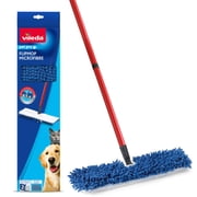 Vileda Pet Pro Flip Mop - Double Sided Microfibre Mop Head, Wet & Dry Clean