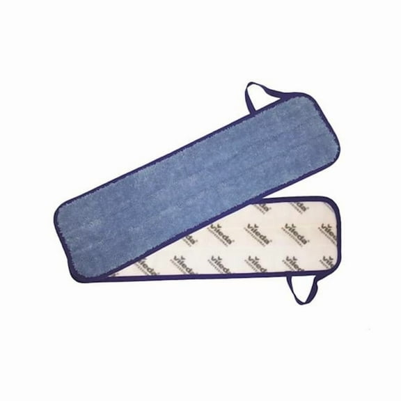 Vileda Professional VLD166234 18 in. Hook N Loop Wet Mop Pad, Blue