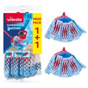 Vileda SuperMocio 3Action XL Mop Refill, 2 Pack   Fits All SuperMocio Mops