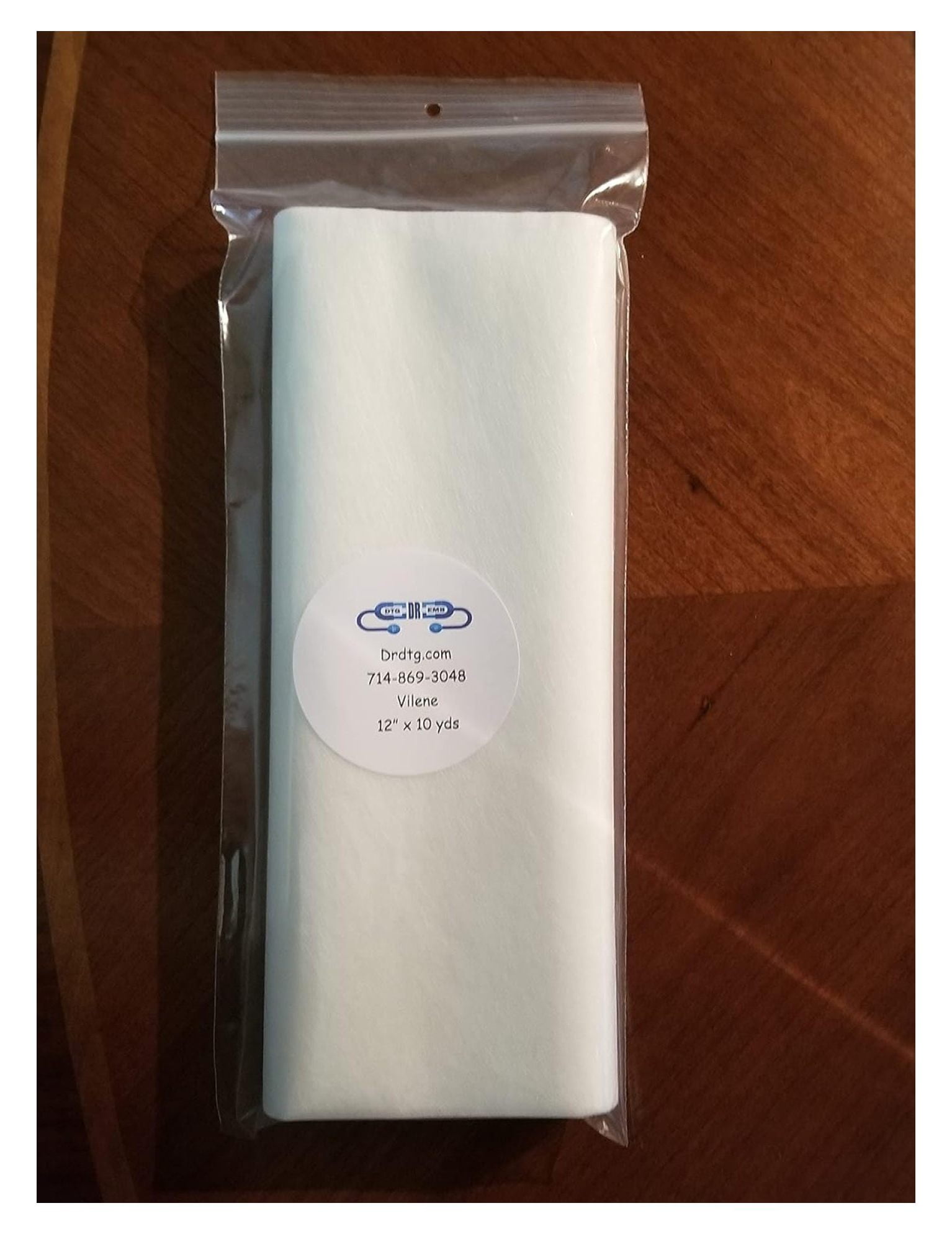 Vilene Water Soluble Embroidery Stabilizer & Backing - Wash Away - for Free Standing Lace 12"x10yd