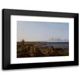thumbnail image 1 of Vilhelm Petersen 24x18 Black Modern Framed Museum Art Print Titled - View of the Parish of Osterlarsker (1838), 1 of 5