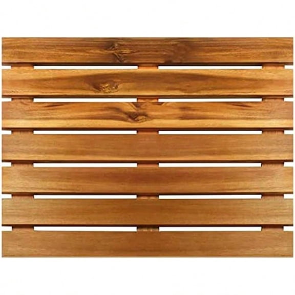 Villa Acacia Wooden Bath Mats 23 X 23 Inch Acacia Wood Indoor Or Outdoor Shower Mats Slated Platform Wood Shower Mat For Floor