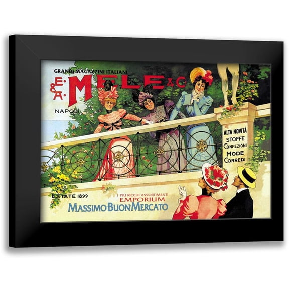 Villa, Aleardo 14x11 Black Modern Framed Museum Art Print Titled - The Great Italian Store and Emporium, E. A. Mele, 1898