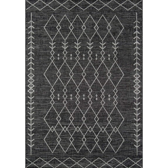 Villa Area Rug, Charcoal, 9'3 X 12'6