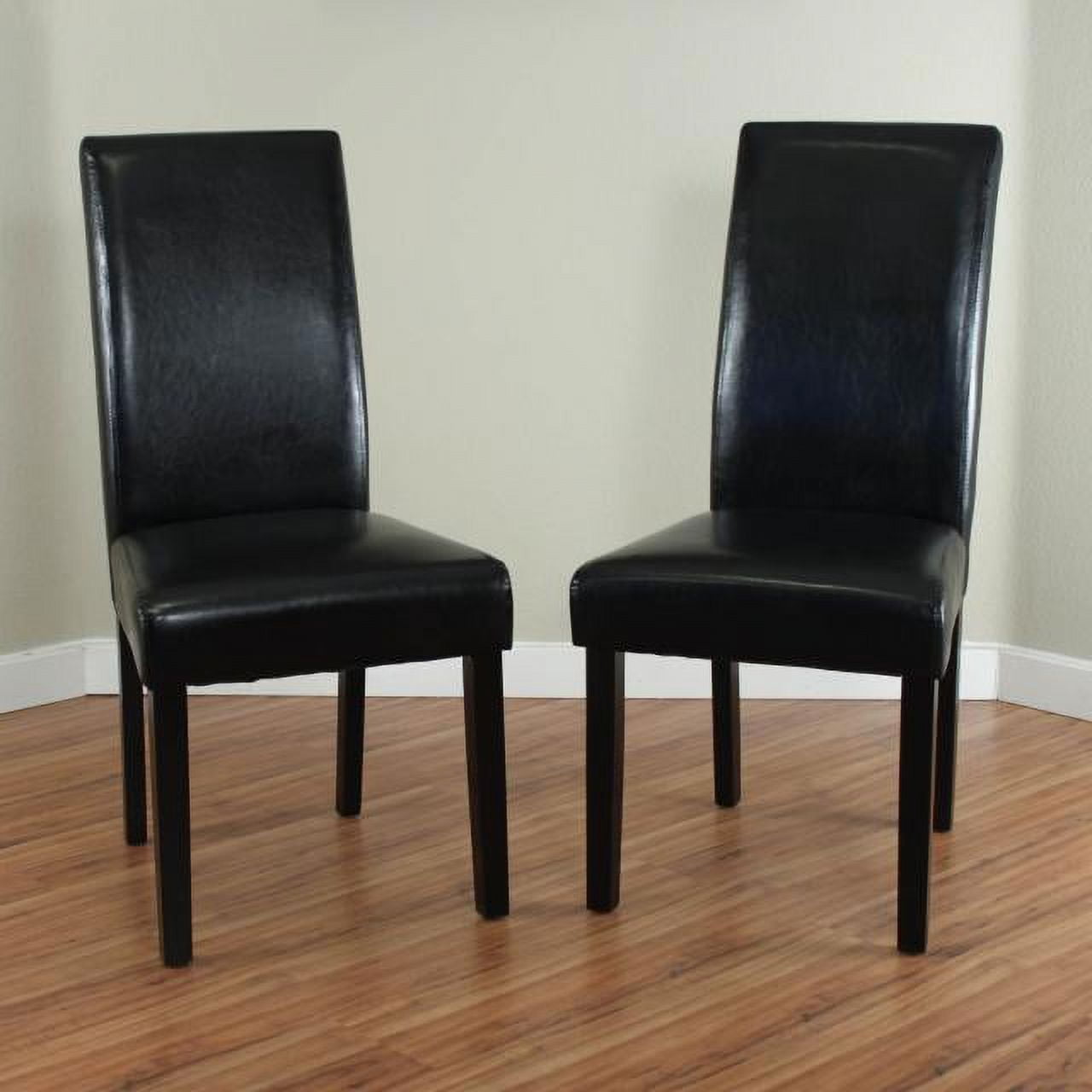 Villa Faux Leather Blue Dining Chairs Set of 2 Walmart