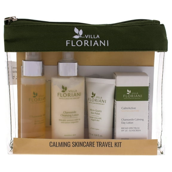 Villa Floriani Calming Skincare Travel Kit for Women, 6 Pc Kit