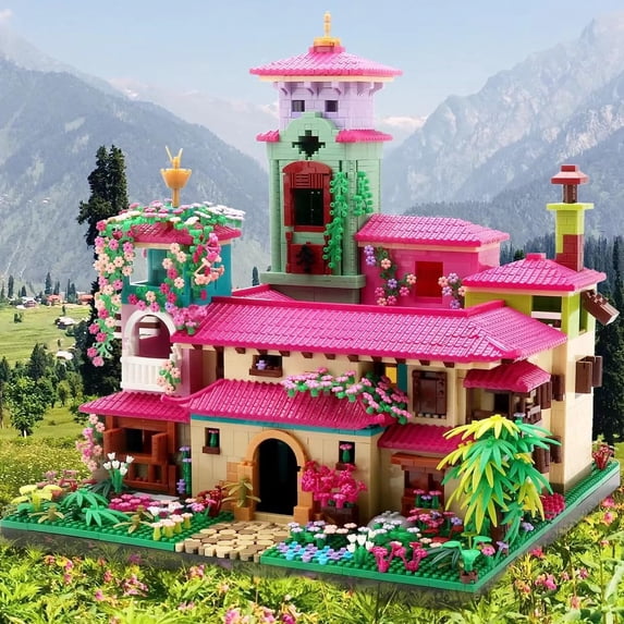 Villa House Architecture Miniature Micro Building Blocks Set Creative ...