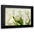 thumbnail image 1 of Villa, Luca 14x11 Black Modern Framed Museum Art Print Titled - White Tulips, 1 of 5