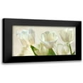 thumbnail image 1 of Villa, Luca 24x14 Black Modern Framed Museum Art Print Titled - White Tulips (detail), 1 of 5