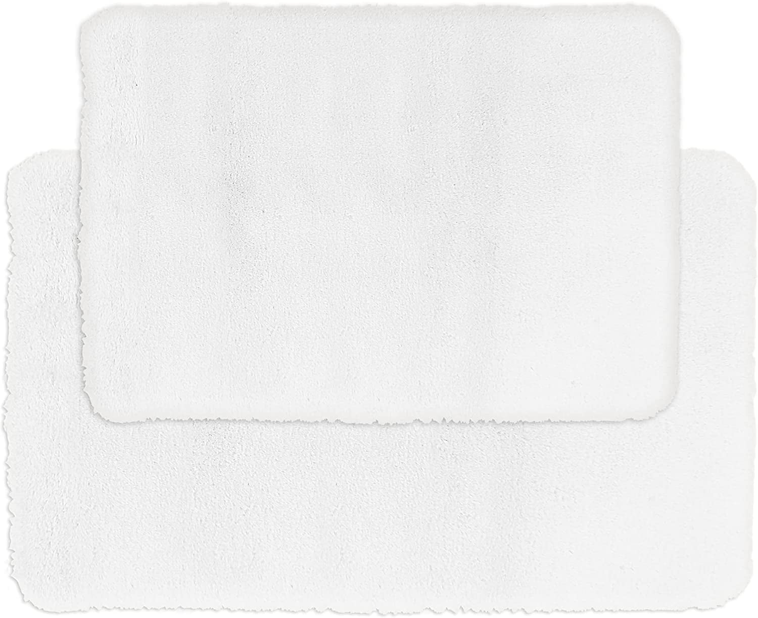 Villa Luxe Pure Bath 2 Piece Faux Fur Bath Rug Set, 20 x 32 and 17 x 24