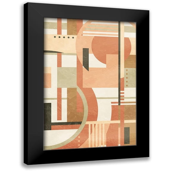 Villa, Milli 11x14 Black Modern Framed Museum Art Print Titled - Geo Puzzle Boho Style Mate