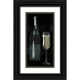 thumbnail image 1 of Villa, Milli 11x18 Black Ornate Wood Framed with Double Matting Museum Art Print Titled - ReChampagne With Bottle, 1 of 4