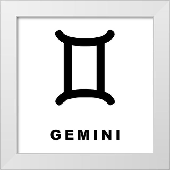 Villa, Milli 12x12 White Modern Wood Framed Museum Art Print Titled - Gemini