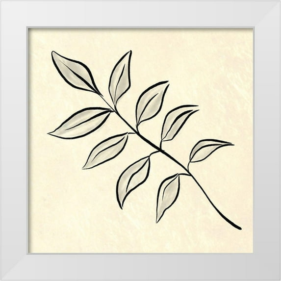 Villa, Milli 12x12 White Modern Wood Framed Museum Art Print Titled - Paper Simple flower