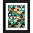 thumbnail image 1 of Villa, Milli 12x14 Black Ornate Wood Framed with Double Matting Museum Art Print Titled - Rocky Teal Mountains, 1 of 4