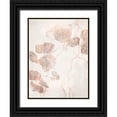 thumbnail image 1 of Villa, Milli 12x14 Black Ornate Wood Framed with Double Matting Museum Art Print Titled - Soft Boho Leaves 1, 1 of 4