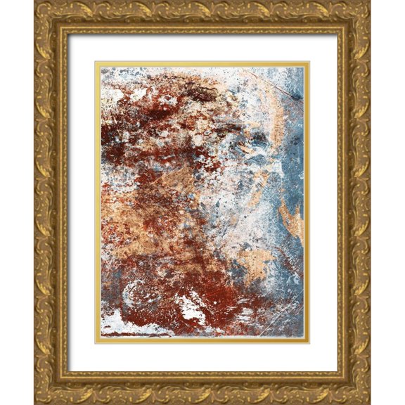 Villa, Milli 12x14 Gold Ornate Wood Framed with Double Matting Museum Art Print Titled - Rust in The Fog 2