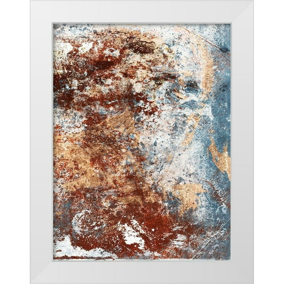 Villa, Milli 12x14 White Modern Wood Framed Museum Art Print Titled - Rust in The Fog 2