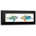 thumbnail image 1 of Villa, Milli 14x7 Black Modern Framed Museum Art Print Titled - Fish Kiss, 1 of 5