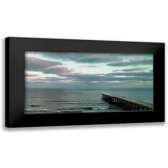 Villa, Milli 14x9 Black Modern Framed Museum Art Print Titled - Dock Out To Sea