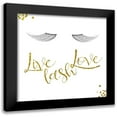 thumbnail image 1 of Villa, Milli 15x15 Black Modern Framed Museum Art Print Titled - Live Lash Love, 1 of 5