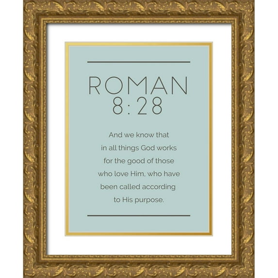 Villa, Milli 15x18 Gold Ornate Wood Framed with Double Matting Museum Art Print Titled - New Roman Murky