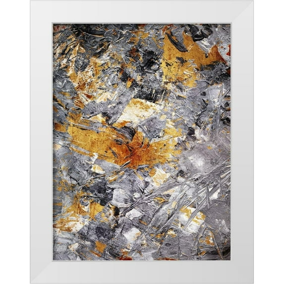 Villa, Milli 15x18 White Modern Wood Framed Museum Art Print Titled - Golden Shatter