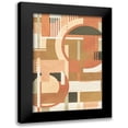 thumbnail image 1 of Villa, Milli 17x24 Black Modern Framed Museum Art Print Titled - Geo Puzzle Boho Style, 1 of 5