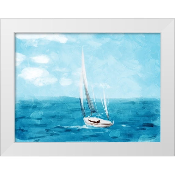 Villa, Milli 18x15 White Modern Wood Framed Museum Art Print Titled - Set Sail