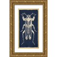 thumbnail image 1 of Villa, Milli 18x32 Gold Ornate Wood Framed with Double Matting Museum Art Print Titled - Bug Life Blue Four, 1 of 4