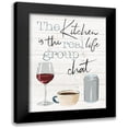 thumbnail image 1 of Villa, Milli 19x24 Black Modern Framed Museum Art Print Titled - Kitchen Group Chat, 1 of 5