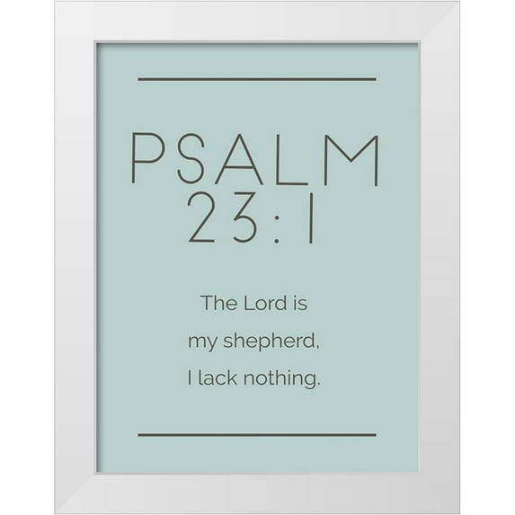 Villa, Milli 19x24 White Modern Wood Framed Museum Art Print Titled - New Psalm Murky