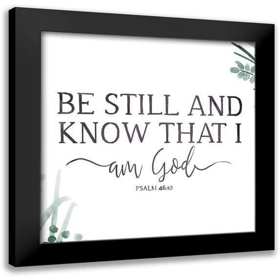 Villa, Milli 20x20 Black Modern Framed Museum Art Print Titled - Am God