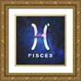 thumbnail image 1 of Villa, Milli 20x20 Gold Ornate Wood Framed with Double Matting Museum Art Print Titled - Pisces Space, 1 of 4