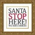thumbnail image 1 of Villa, Milli 20x20 Gold Ornate Wood Framed with Double Matting Museum Art Print Titled - Santa Stop, 1 of 4