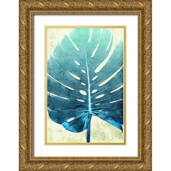 Villa, Milli 23x32 Gold Ornate Wood Framed with Double Matting Museum Art Print Titled - Bright Leaf