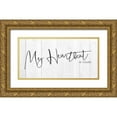 thumbnail image 1 of Villa, Milli 24x14 Gold Ornate Wood Framed with Double Matting Museum Art Print Titled - My Heartbeat 2, 1 of 4