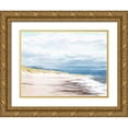 thumbnail image 1 of Villa, Milli 24x19 Gold Ornate Wood Framed with Double Matting Museum Art Print Titled - The Beach In Calm, 1 of 4